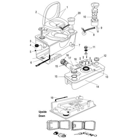 Thetford SEAT & COVER CASSETTE 33154